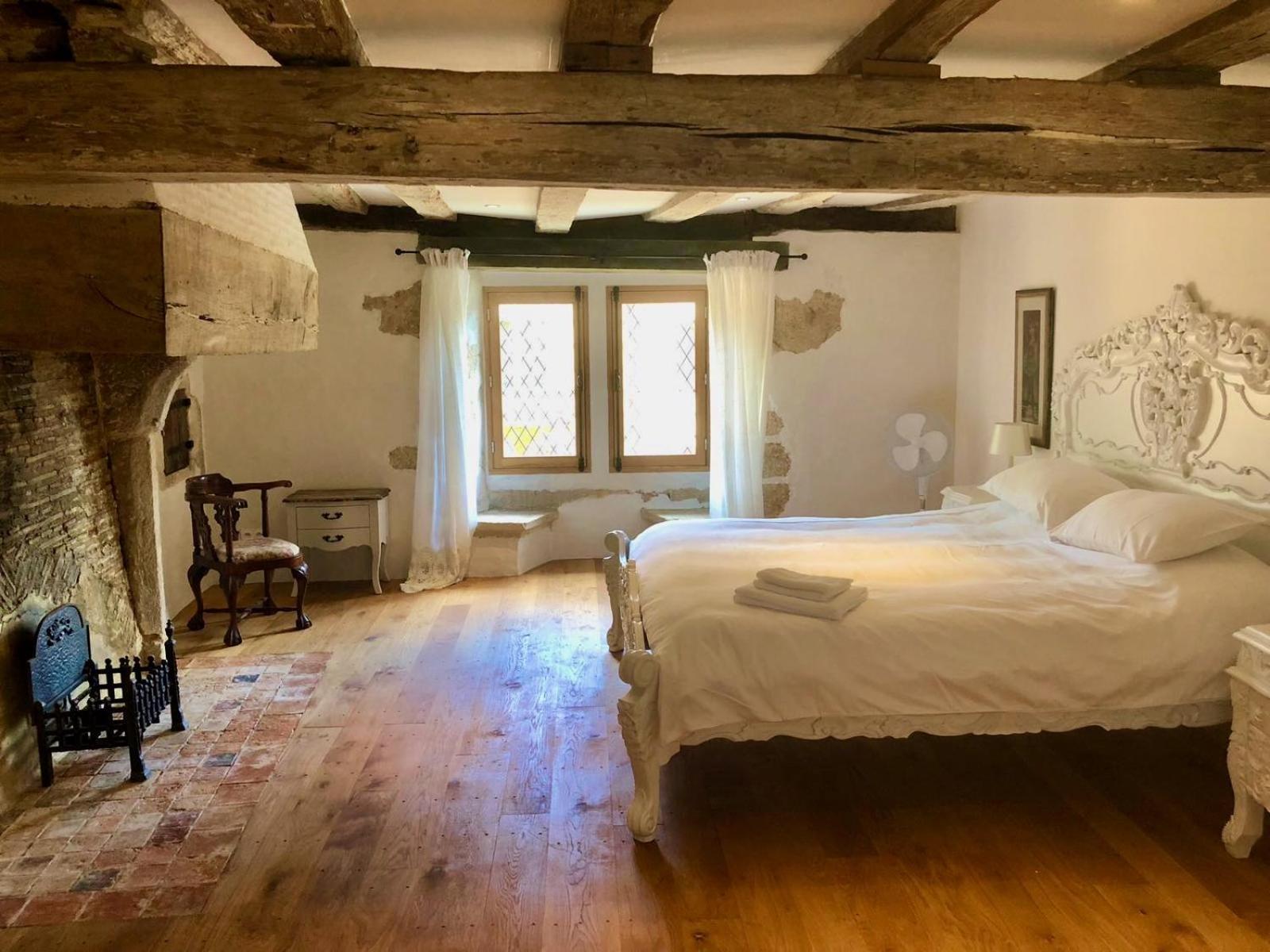 Asnières-sur-Vègre Manoir De La Basse-Cour Bed & Breakfast 部屋 写真